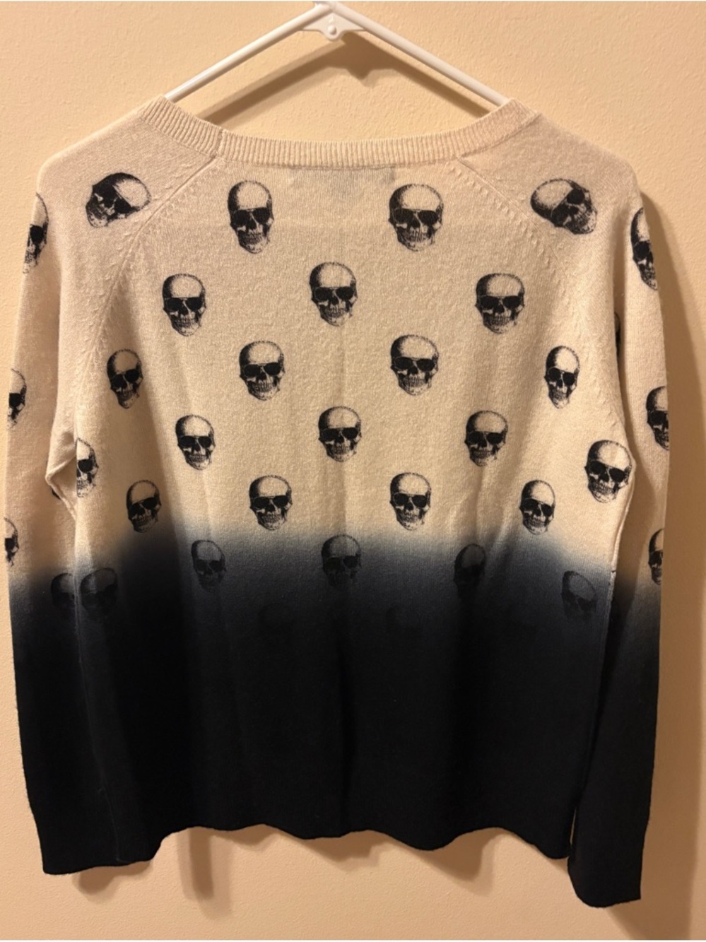 Skull Cashmere ombré skull cashmere sweater Sz S - Picture 4 of 4